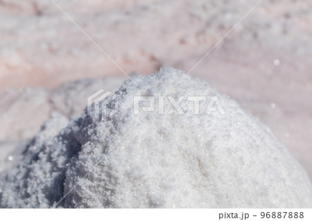 Pink salt bunch close-up background Spa ingredient Pink salt bunch close-up background Spa ingredient 96887888