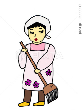 近所のお掃除好きの女性 96888848
