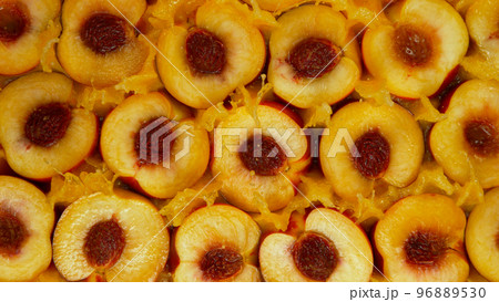 Splashing Fresh Peaches, Top Shot 96889530