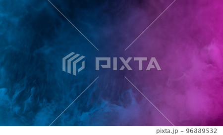 Neon atmospheric smoke, abstract background, close-up. 96889532