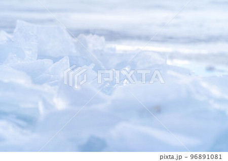 【冬素材】諏訪湖の寄せ氷【長野県】 【冬素材】諏訪湖の寄せ氷【長野県】 96891081
