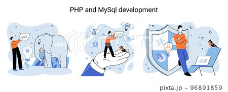 PHP and MySql development. Software website developer, programmer service, programming language 96891859