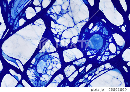Blue and white marble abstract background....のイラスト素材 [96891899] - PIXTA