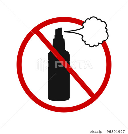 Stop vandalism concept. Anti graffiti icon. No perfume sticker. Ban pesticides label. Spray pictogram crossed by red prohibiden sign Stop vandalism concept. Anti graffiti icon. No perfume sticker. Ban pesticides label. Spray pictogram crossed by red prohibiden sign 96891997