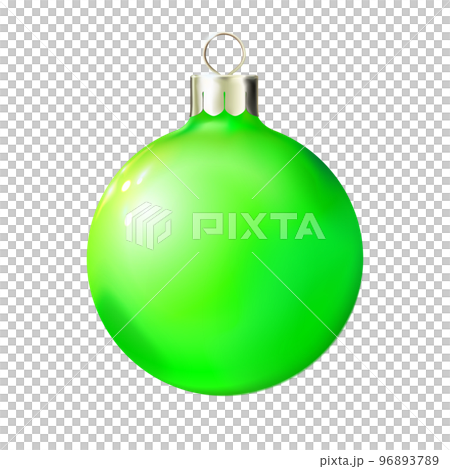 Christmas green ball, bauble 3d realistic. Merry xmas and New year design png element Christmas green ball, bauble 3d realistic. Merry xmas and New year design png element 96893789
