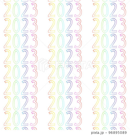 Pattern of 2023 new year 96895089