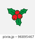 Holly berry icon. 96895467