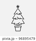 Fir tree icon design 96895479