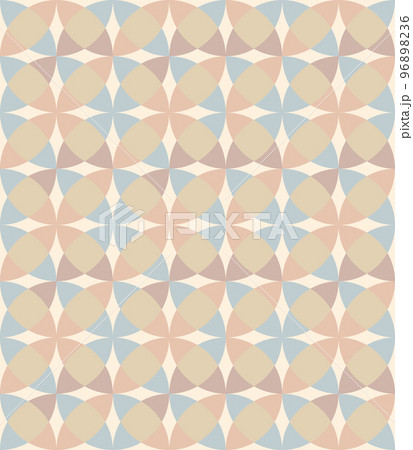幾何学模様　くすみカラー系 96898236