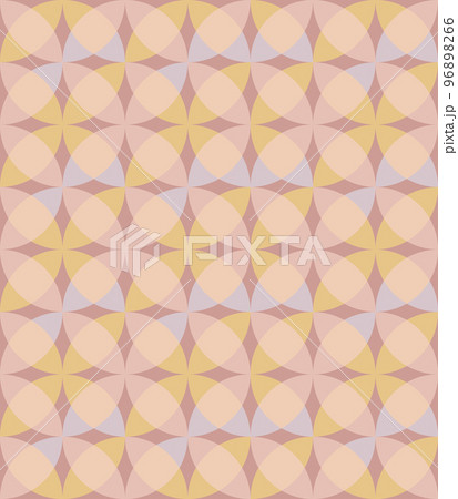 幾何学模様　赤茶色 96898266