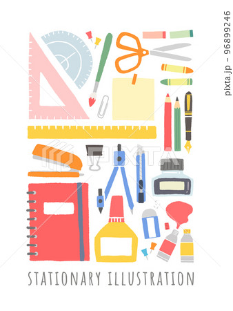 文房具のアイコンイラスト 文房具のアイコンイラスト 96899246