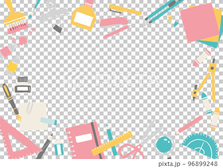stationery illustration frame 96899248