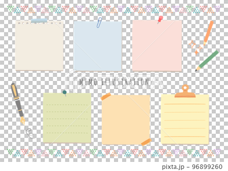備忘錄紙的插圖 備忘錄紙的插圖 96899260