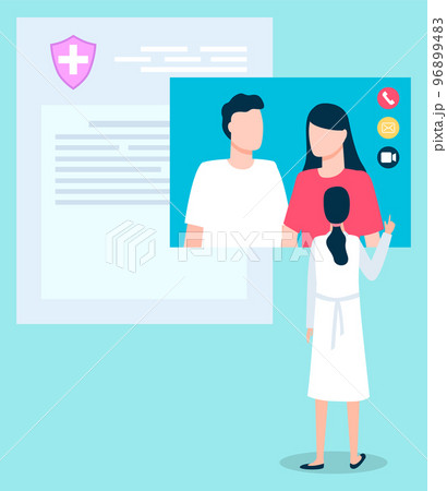 Online Consultation Between Doctor and People Online Consultation Between Doctor and People 96899483