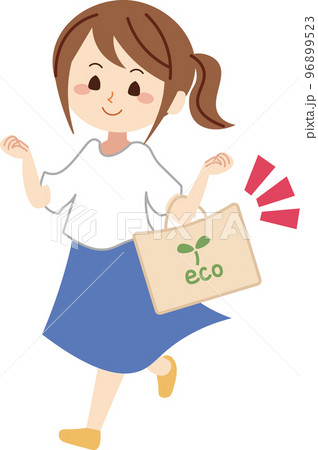 エコバック,女性,買い物 エコバック,女性,買い物 96899523
