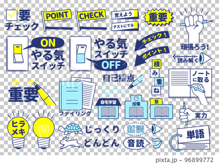 Illustration set about school, study and learning 96899772