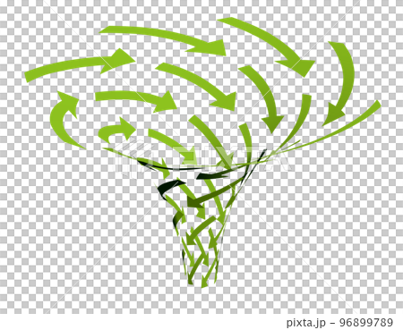 Green spiral arrow rotating downward vector illustration Green spiral arrow rotating downward vector illustration 96899789