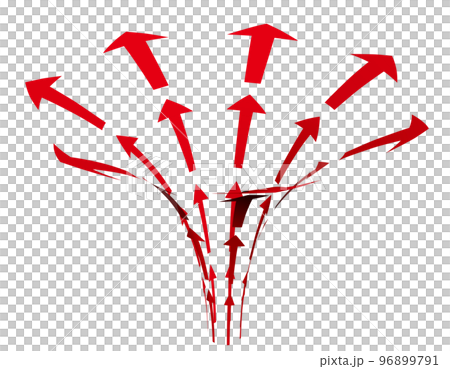 Rising red spiral arrow vector illustration Rising red spiral arrow vector illustration 96899791