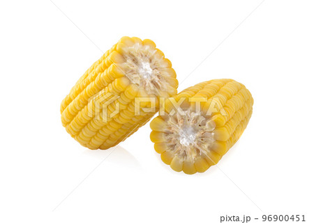 Corn on a white background 96900451