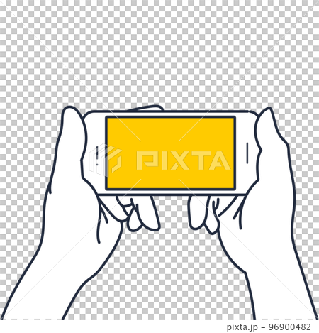 Smartphone game, social game, game app illustration material 96900482