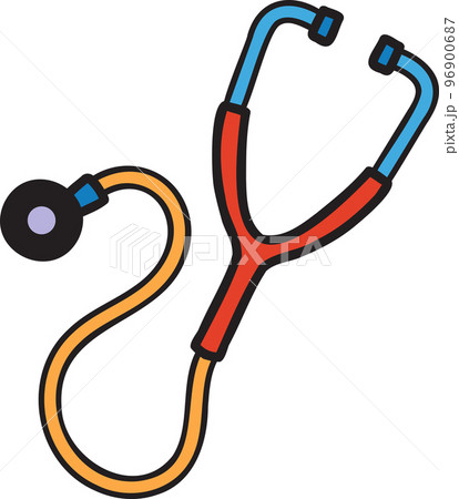 Hand Drawn Stethoscope illustration 96900687