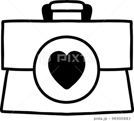 Hand Drawn hospital bag illustration Hand Drawn hospital bag illustration 96900883