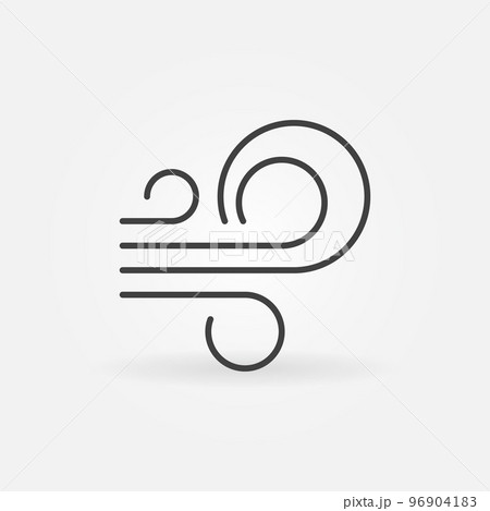 Wind Flows vector concept icon in outline styleのイラスト素材 [96904183] - PIXTA