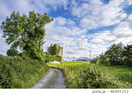Deel castle, in Irish Caislean na Daoile, was built in the 16th century - County Mayo, Ireland 96905152