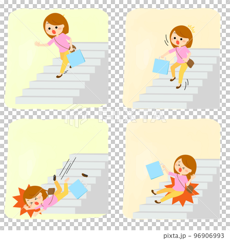 階段でのアクシデントセット 96906993