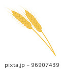 小麦のベクターイラスト。 96907439