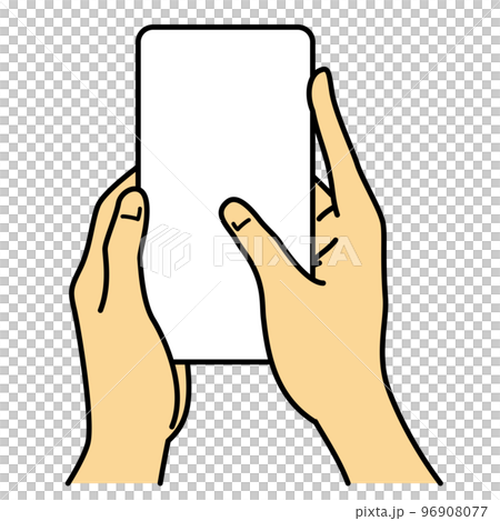 手 スマホを持つ 手 スマホを持つ 96908077