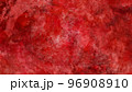 赤色のラフなペイント、抽象画、背景 96908910