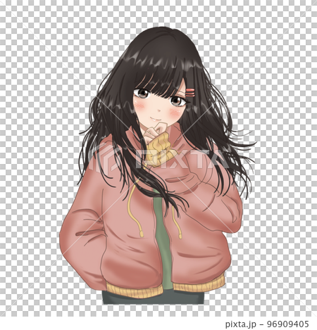 cute girl in hoodie cute girl in hoodie 96909405