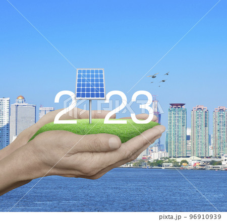 Happy new year 2023 ecological cover concept Happy new year 2023 ecological cover concept 96910939