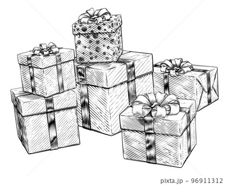 324+ Thousand Christmas Gift Drawing Royalty-Free Images, Stock
