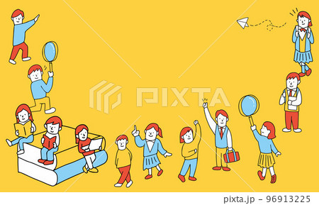 高生のイラストフレーム 高生のイラストフレーム 96913225