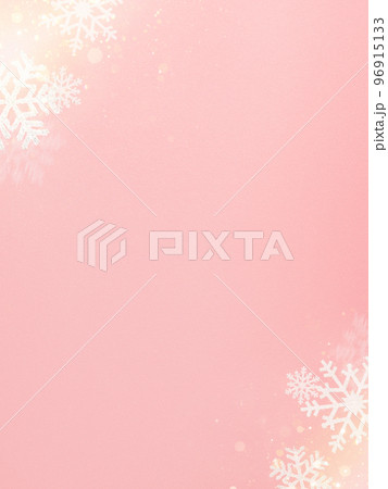 ピンク色の雪の背景 96915133