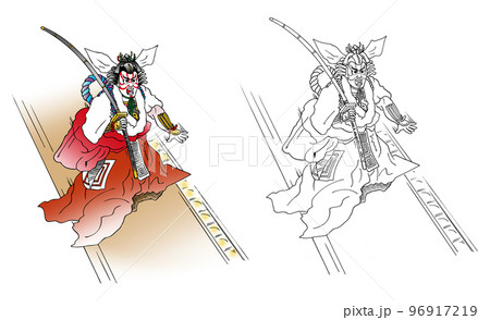 歌舞伎,花道,暫 歌舞伎,花道,暫 96917219