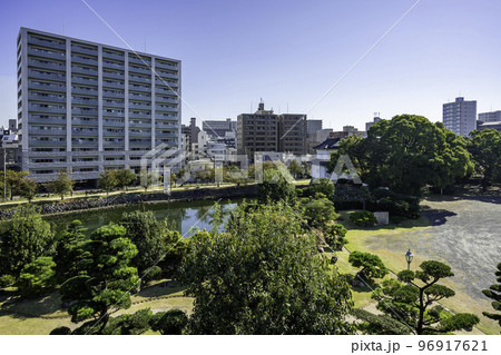 大分　府内城　城東方面　大分県大分市 96917621