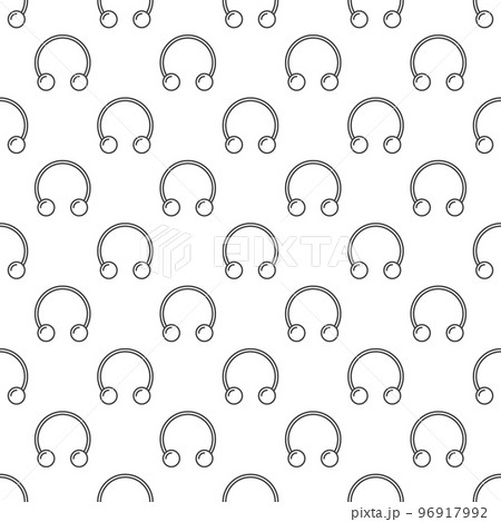 Circular barbells horseshoe vector seamless pattern Circular barbells horseshoe vector seamless pattern 96917992