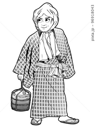 歌舞伎,女殺油地獄,白黒 96918043