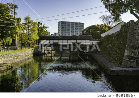 大分　府内城　廊下橋　大分県大分市 96918967
