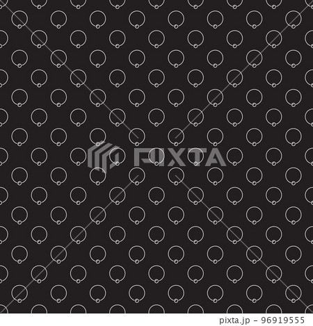 Captive ring vector dark seamless pattern. Piercing background Captive ring vector dark seamless pattern. Piercing background 96919555