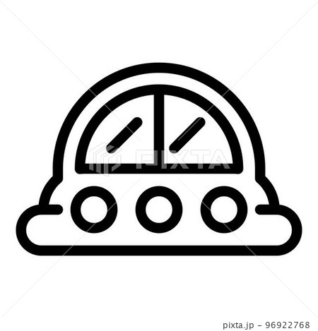 Spaceship toy icon. Outline spaceship toy vector icon for web design isolated on white background Spaceship toy icon. Outline spaceship toy vector icon for web design isolated on white background 96922768
