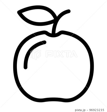 apple vector outline