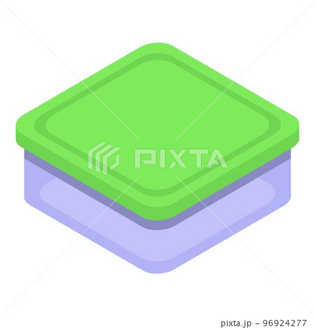 Food container box icon. Isometric of food...のイラスト素材 [96924277] - PIXTA