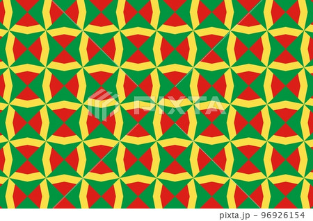 Geometric pattern in the colors of the national flag of Republic of the Congo. The colors of Republic of the Congo. Geometric pattern in the colors of the national flag of Republic of the Congo. The colors of Republic of the Congo. 96926154