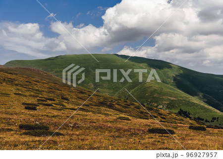 Summer Mountain Landscape with Dramatic Clouds 96927957