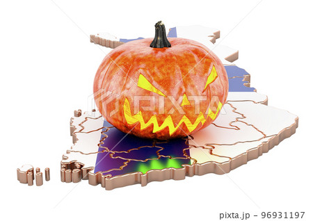 Halloween in Finland concept, 3D rendering Halloween in Finland concept, 3D rendering 96931197