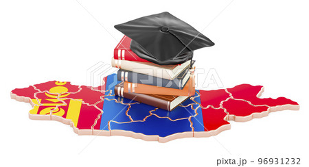 Education in Mongolia concept, 3D rendering Education in Mongolia concept, 3D rendering 96931232